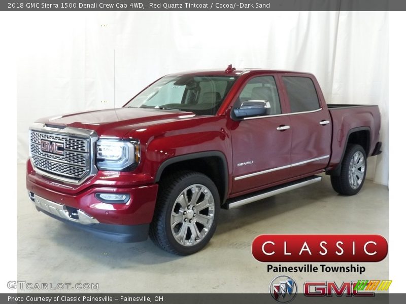 Red Quartz Tintcoat / Cocoa/­Dark Sand 2018 GMC Sierra 1500 Denali Crew Cab 4WD