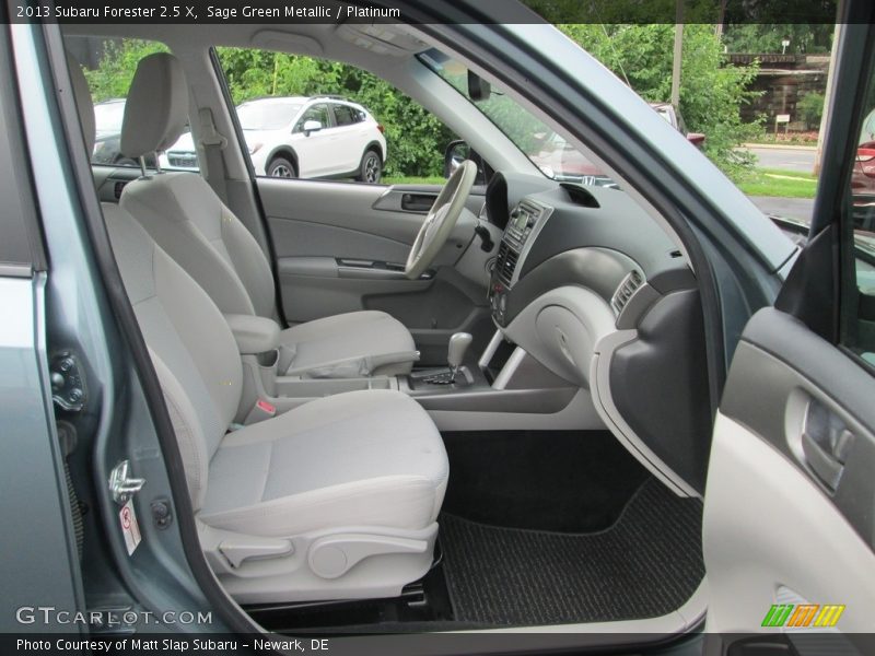 Sage Green Metallic / Platinum 2013 Subaru Forester 2.5 X