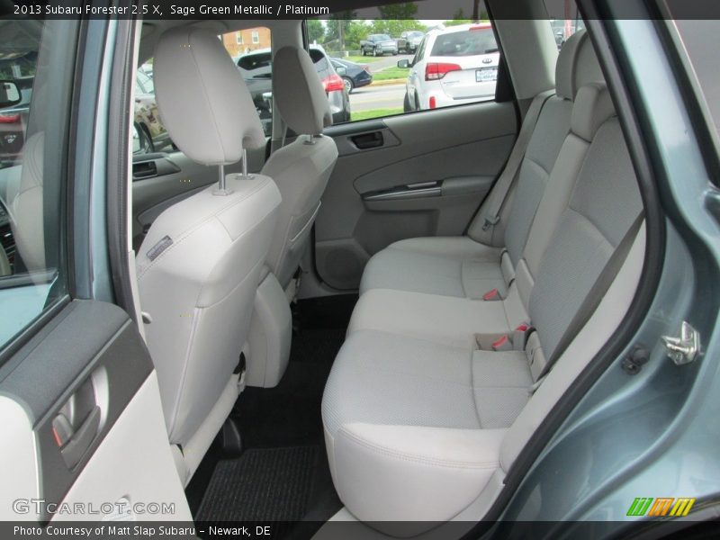 Sage Green Metallic / Platinum 2013 Subaru Forester 2.5 X