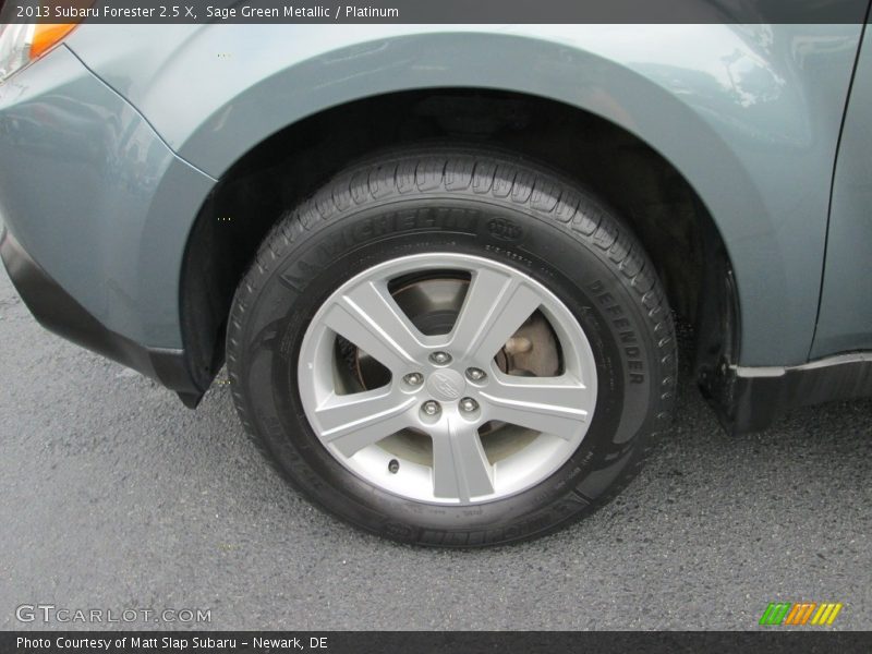 Sage Green Metallic / Platinum 2013 Subaru Forester 2.5 X