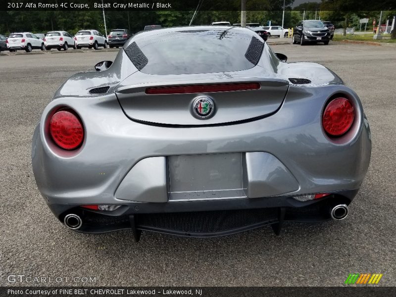 Basalt Gray Metallic / Black 2017 Alfa Romeo 4C Coupe