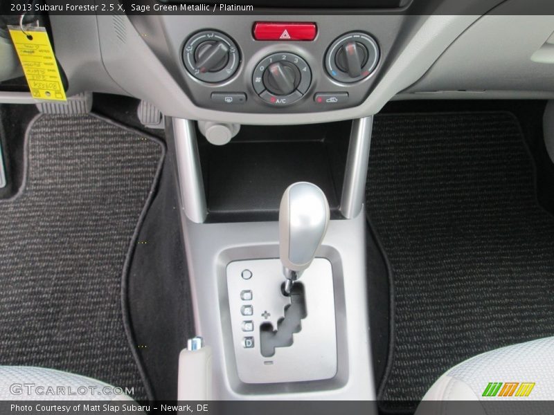 Sage Green Metallic / Platinum 2013 Subaru Forester 2.5 X