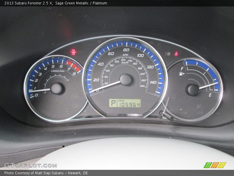 Sage Green Metallic / Platinum 2013 Subaru Forester 2.5 X