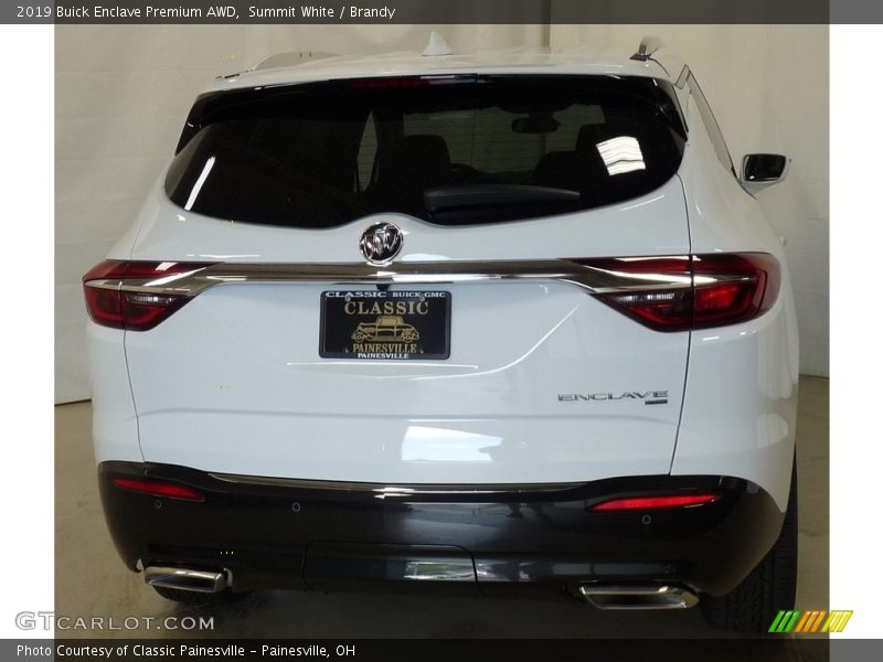 Summit White / Brandy 2019 Buick Enclave Premium AWD