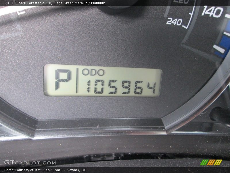 Sage Green Metallic / Platinum 2013 Subaru Forester 2.5 X