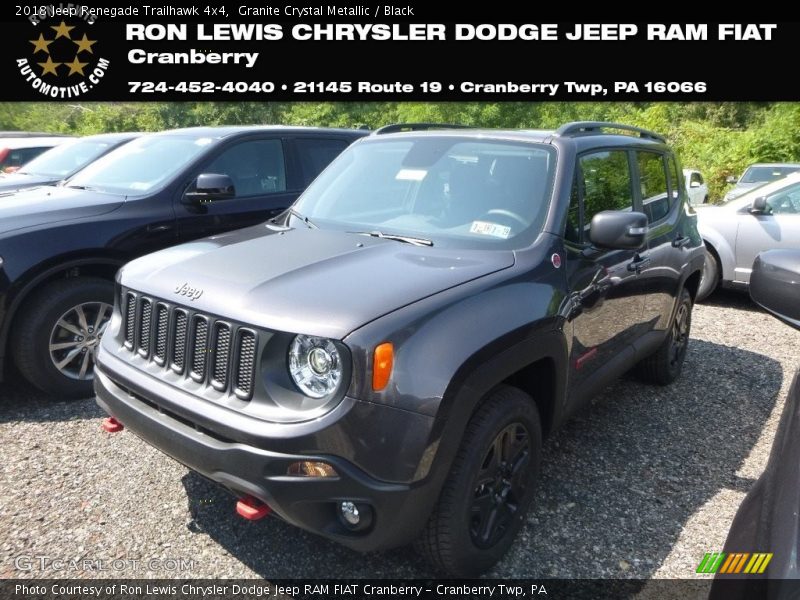 Granite Crystal Metallic / Black 2018 Jeep Renegade Trailhawk 4x4