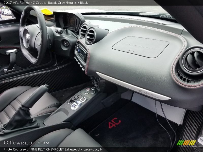 Basalt Gray Metallic / Black 2017 Alfa Romeo 4C Coupe