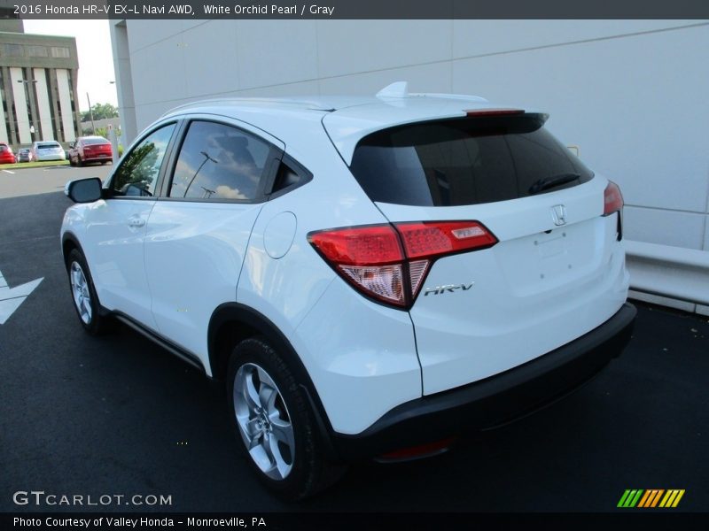 White Orchid Pearl / Gray 2016 Honda HR-V EX-L Navi AWD