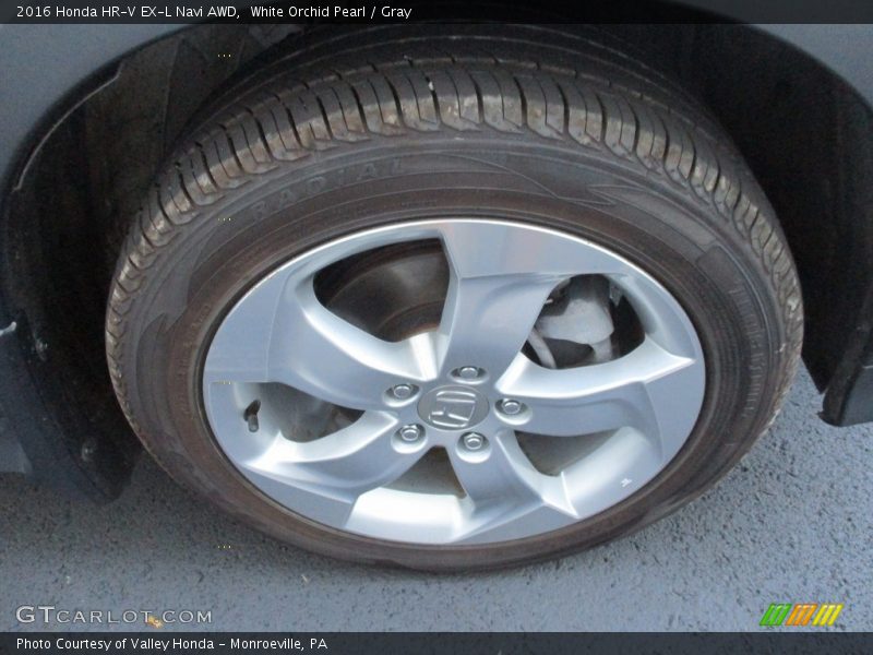 White Orchid Pearl / Gray 2016 Honda HR-V EX-L Navi AWD