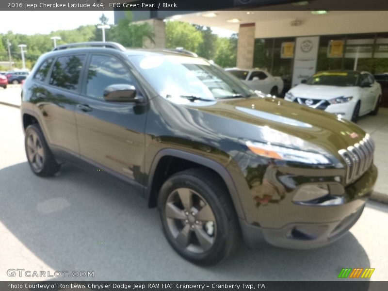 ECO Green Pearl / Black 2016 Jeep Cherokee Latitude 4x4