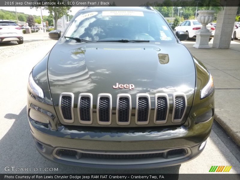 ECO Green Pearl / Black 2016 Jeep Cherokee Latitude 4x4