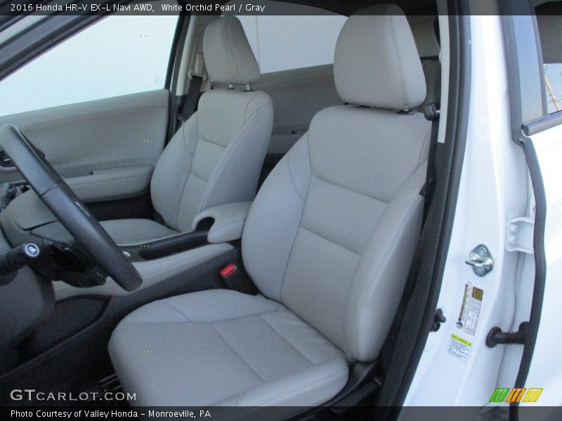 White Orchid Pearl / Gray 2016 Honda HR-V EX-L Navi AWD