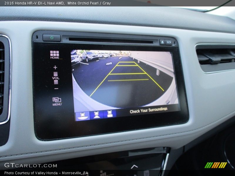 White Orchid Pearl / Gray 2016 Honda HR-V EX-L Navi AWD