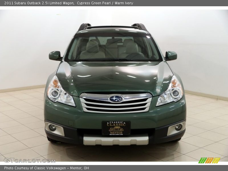 Cypress Green Pearl / Warm Ivory 2011 Subaru Outback 2.5i Limited Wagon