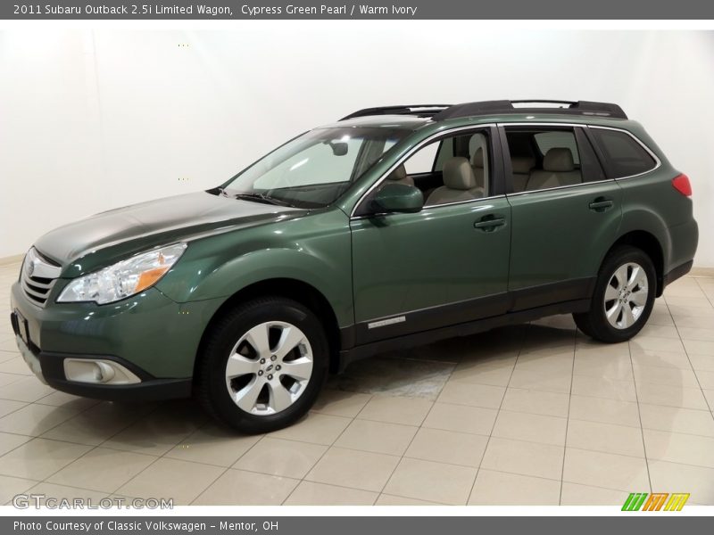 Cypress Green Pearl / Warm Ivory 2011 Subaru Outback 2.5i Limited Wagon