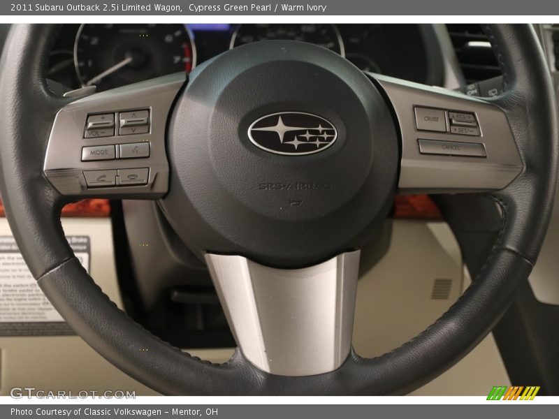 Cypress Green Pearl / Warm Ivory 2011 Subaru Outback 2.5i Limited Wagon