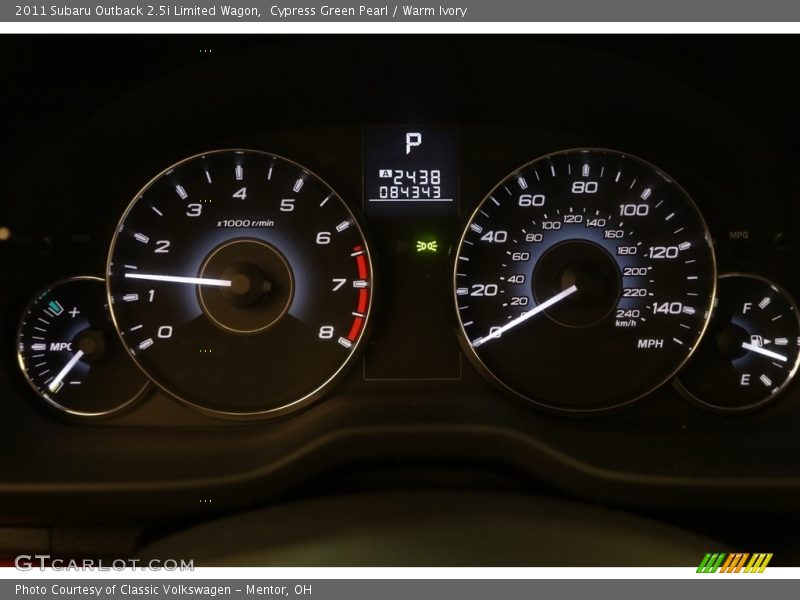 Cypress Green Pearl / Warm Ivory 2011 Subaru Outback 2.5i Limited Wagon