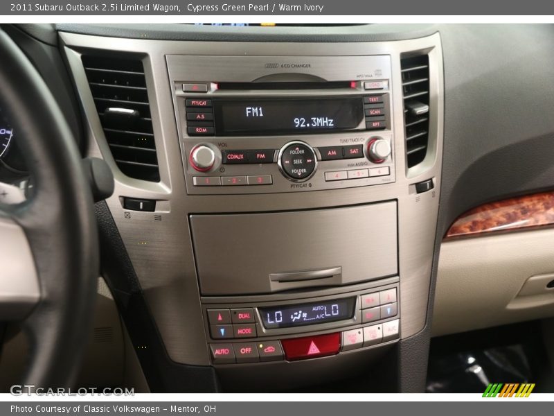 Cypress Green Pearl / Warm Ivory 2011 Subaru Outback 2.5i Limited Wagon