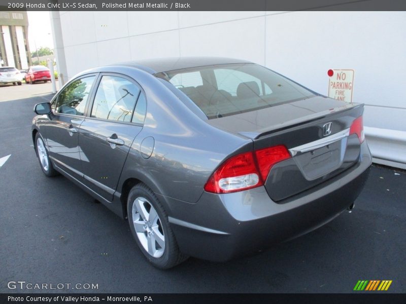 Polished Metal Metallic / Black 2009 Honda Civic LX-S Sedan