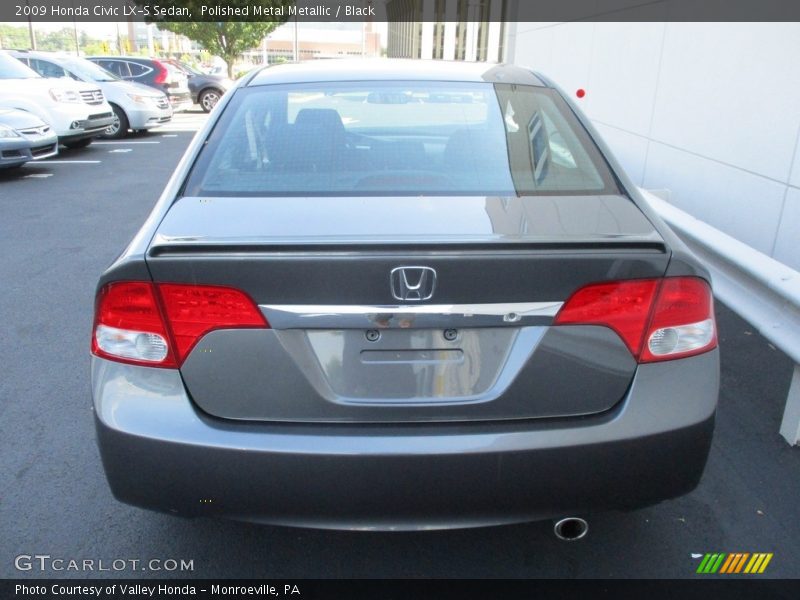 Polished Metal Metallic / Black 2009 Honda Civic LX-S Sedan