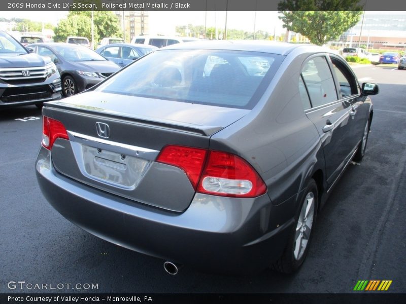 Polished Metal Metallic / Black 2009 Honda Civic LX-S Sedan