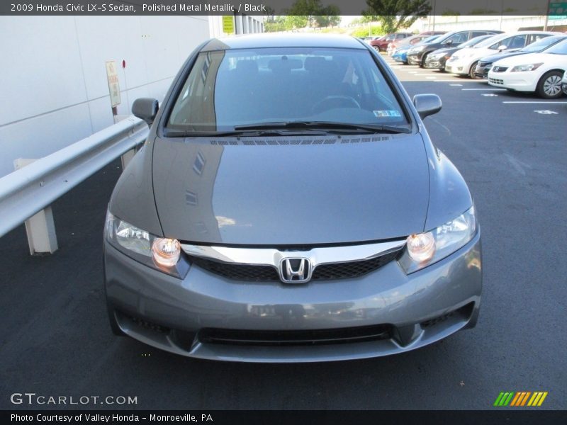 Polished Metal Metallic / Black 2009 Honda Civic LX-S Sedan