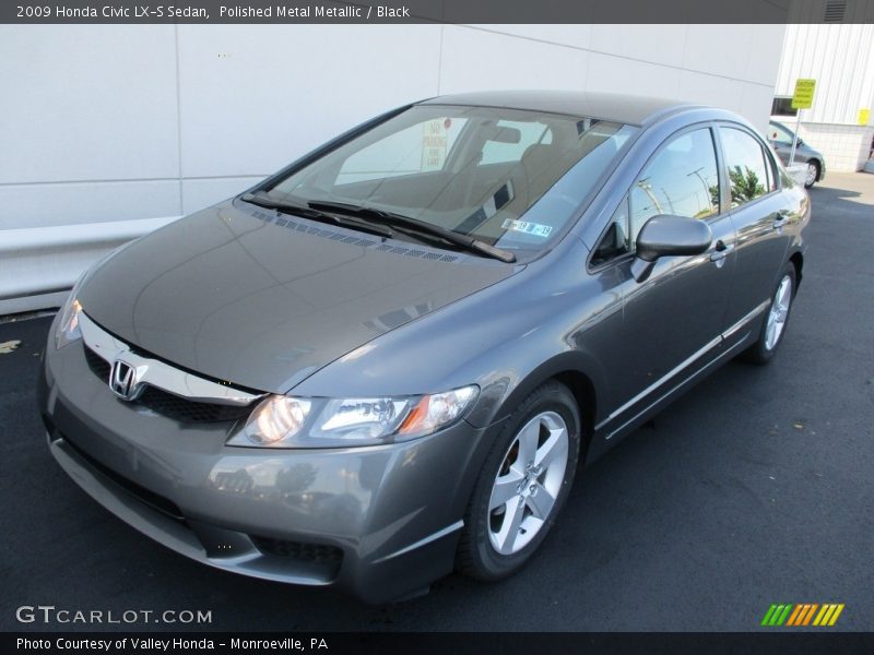 Polished Metal Metallic / Black 2009 Honda Civic LX-S Sedan
