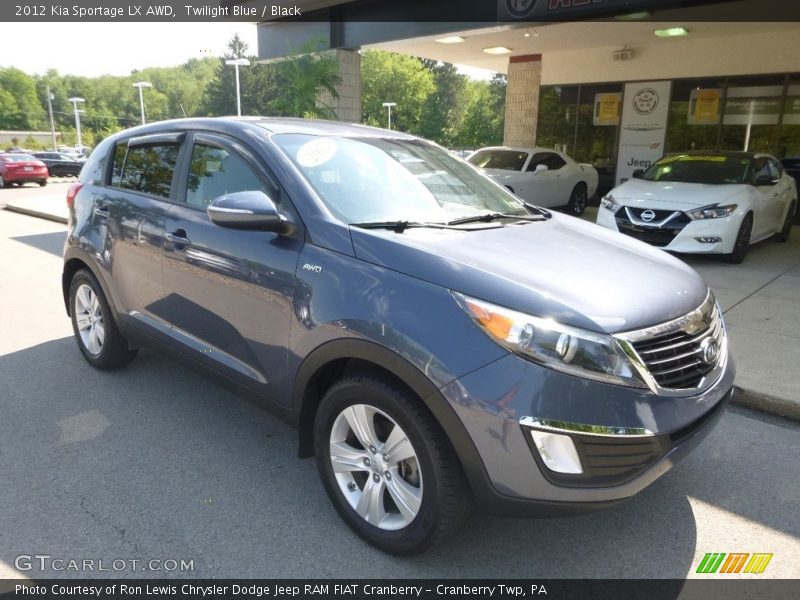 Twilight Blue / Black 2012 Kia Sportage LX AWD