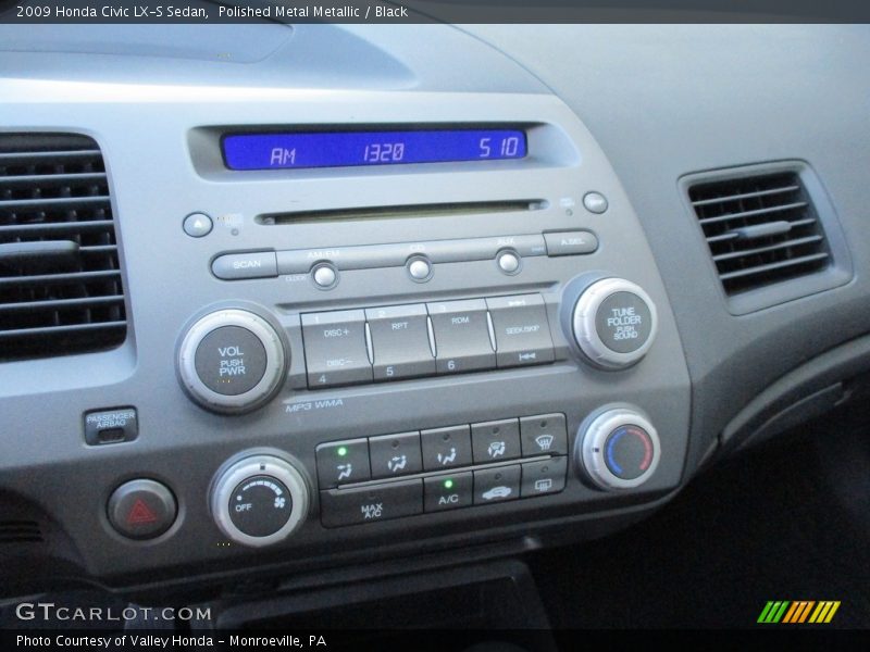 Polished Metal Metallic / Black 2009 Honda Civic LX-S Sedan