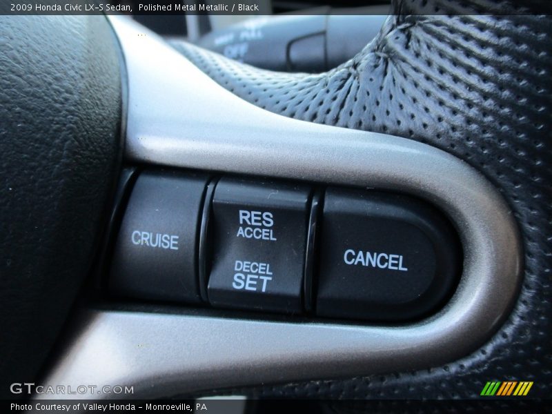 Polished Metal Metallic / Black 2009 Honda Civic LX-S Sedan