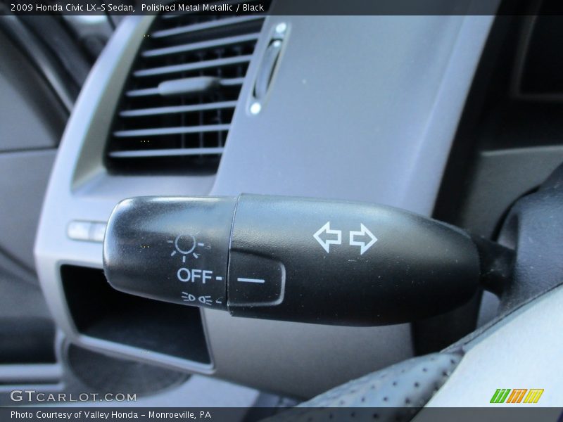 Polished Metal Metallic / Black 2009 Honda Civic LX-S Sedan