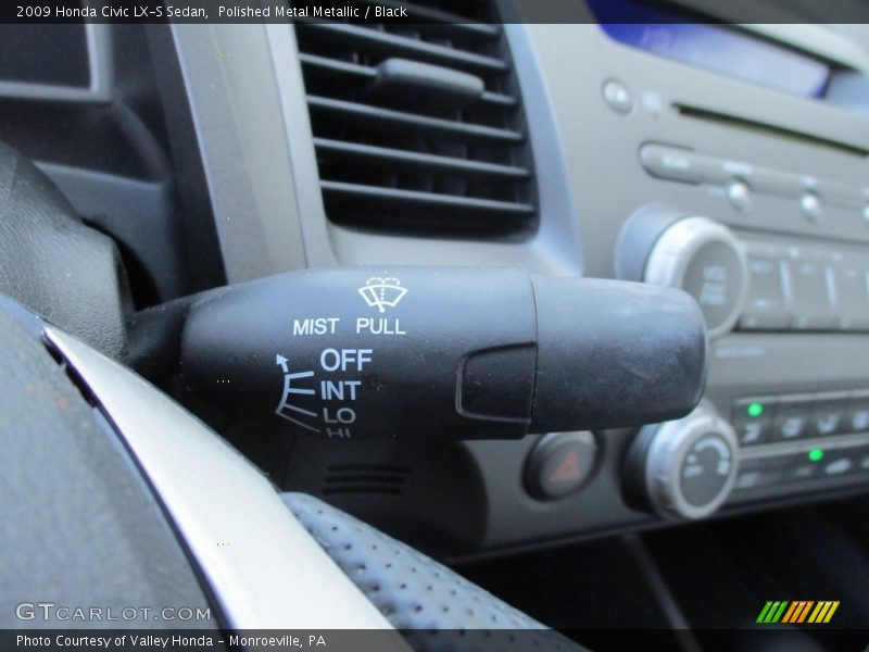 Polished Metal Metallic / Black 2009 Honda Civic LX-S Sedan