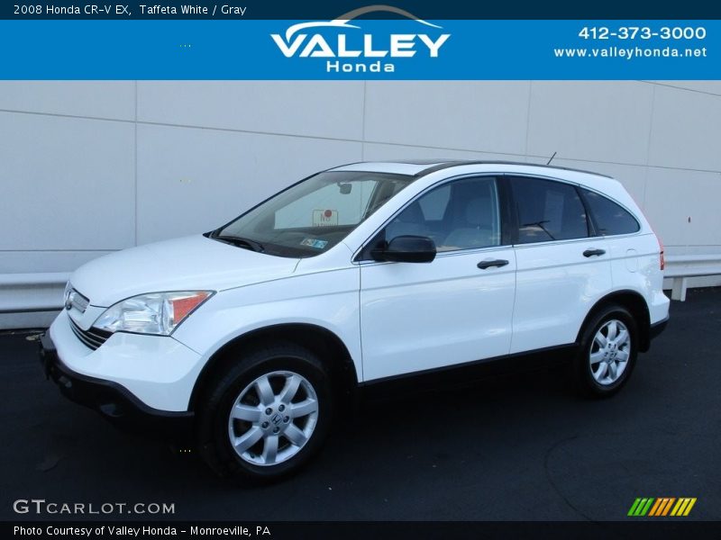Taffeta White / Gray 2008 Honda CR-V EX