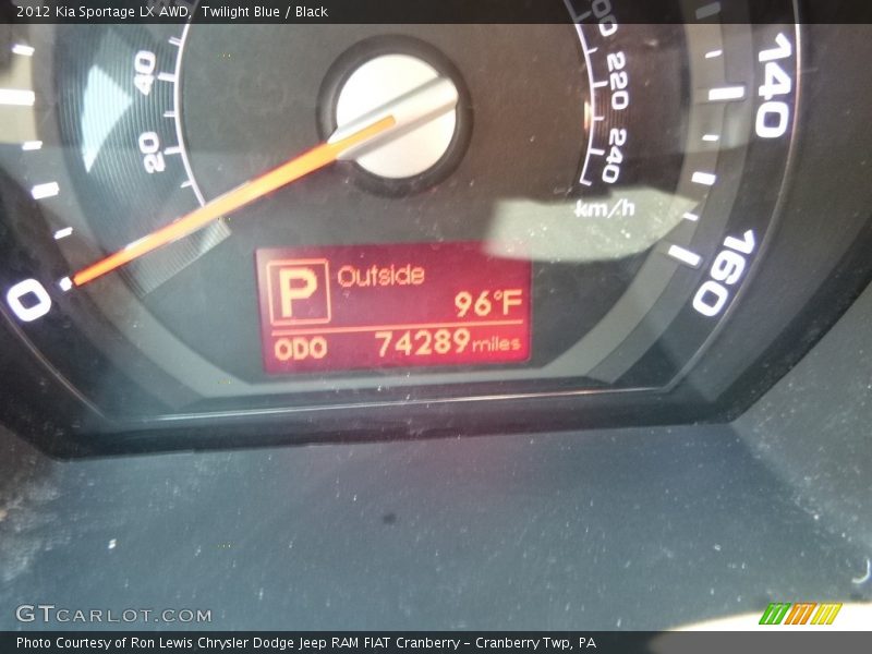 Twilight Blue / Black 2012 Kia Sportage LX AWD