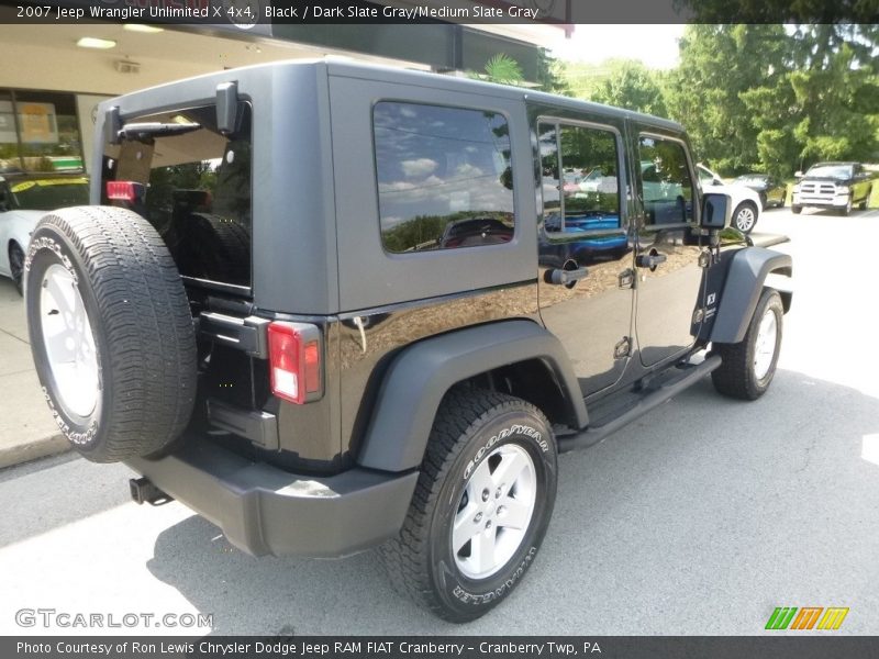 Black / Dark Slate Gray/Medium Slate Gray 2007 Jeep Wrangler Unlimited X 4x4