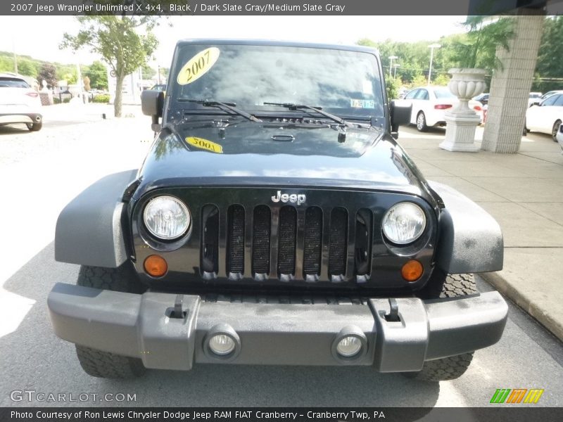 Black / Dark Slate Gray/Medium Slate Gray 2007 Jeep Wrangler Unlimited X 4x4