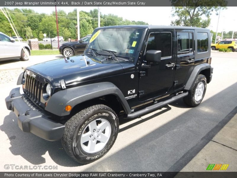 Black / Dark Slate Gray/Medium Slate Gray 2007 Jeep Wrangler Unlimited X 4x4