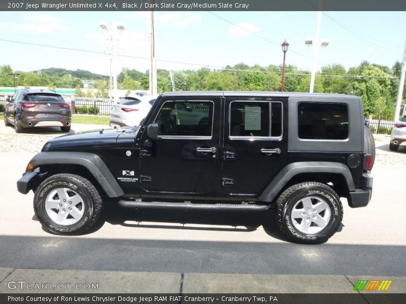 Black / Dark Slate Gray/Medium Slate Gray 2007 Jeep Wrangler Unlimited X 4x4