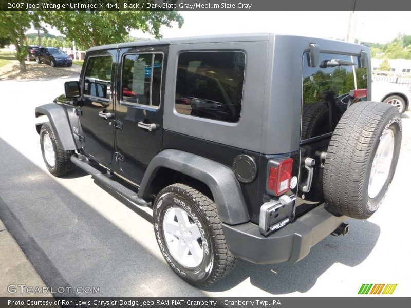 Black / Dark Slate Gray/Medium Slate Gray 2007 Jeep Wrangler Unlimited X 4x4