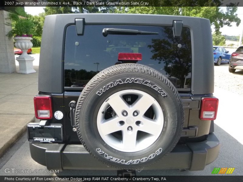 Black / Dark Slate Gray/Medium Slate Gray 2007 Jeep Wrangler Unlimited X 4x4