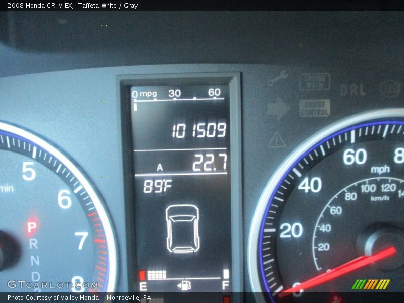 Taffeta White / Gray 2008 Honda CR-V EX