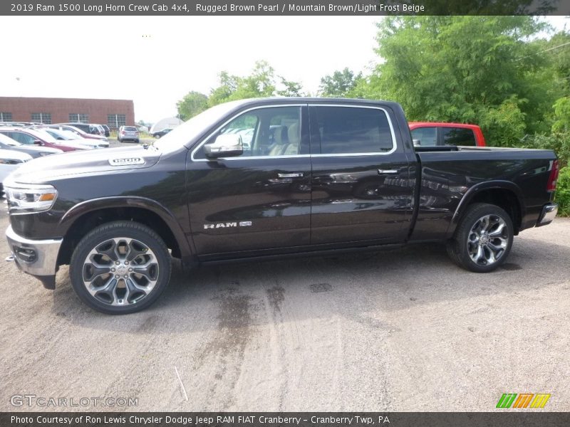 Rugged Brown Pearl / Mountain Brown/Light Frost Beige 2019 Ram 1500 Long Horn Crew Cab 4x4