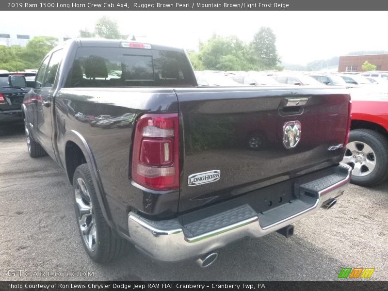 Rugged Brown Pearl / Mountain Brown/Light Frost Beige 2019 Ram 1500 Long Horn Crew Cab 4x4