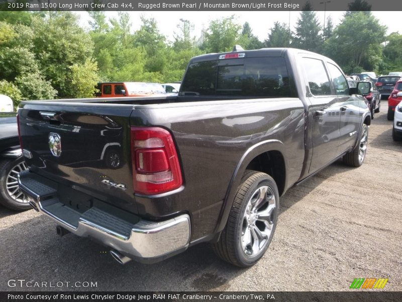 Rugged Brown Pearl / Mountain Brown/Light Frost Beige 2019 Ram 1500 Long Horn Crew Cab 4x4