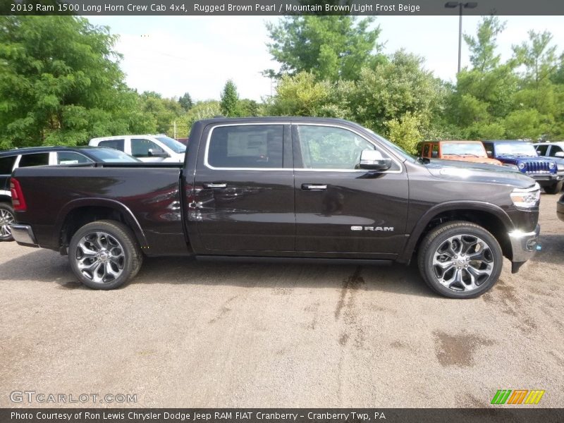 Rugged Brown Pearl / Mountain Brown/Light Frost Beige 2019 Ram 1500 Long Horn Crew Cab 4x4