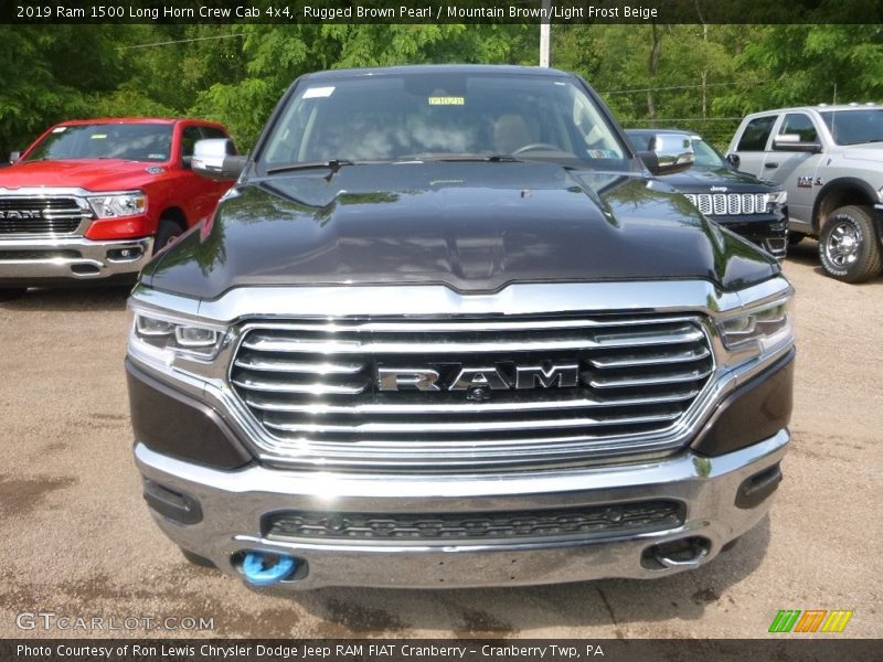 Rugged Brown Pearl / Mountain Brown/Light Frost Beige 2019 Ram 1500 Long Horn Crew Cab 4x4