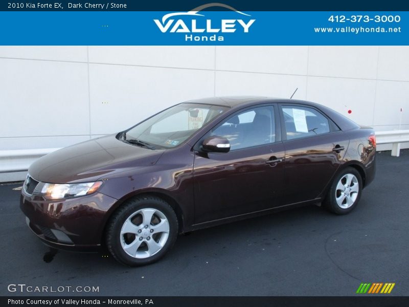 Dark Cherry / Stone 2010 Kia Forte EX