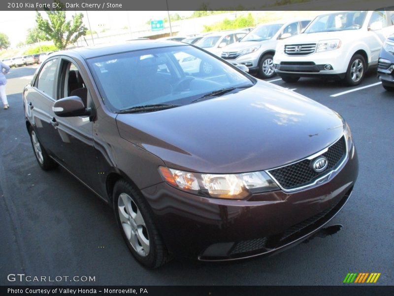 Dark Cherry / Stone 2010 Kia Forte EX