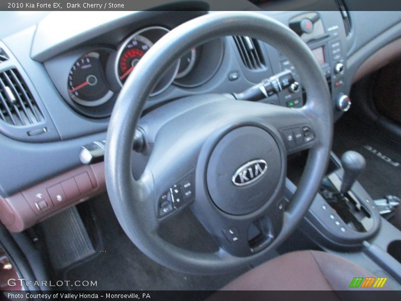 Dark Cherry / Stone 2010 Kia Forte EX