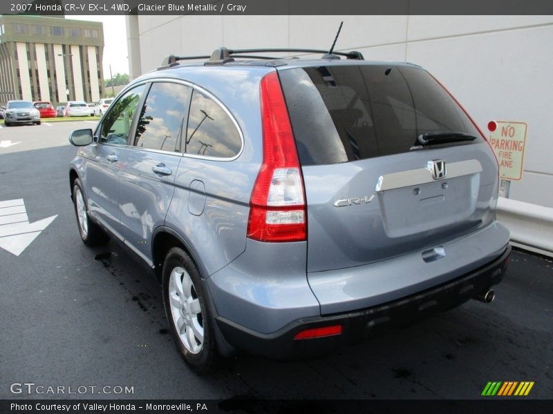 Glacier Blue Metallic / Gray 2007 Honda CR-V EX-L 4WD